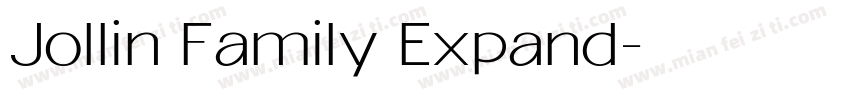 Jollin Family Expand字体转换